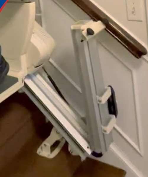 Rave 2 Stairlift with folding rail