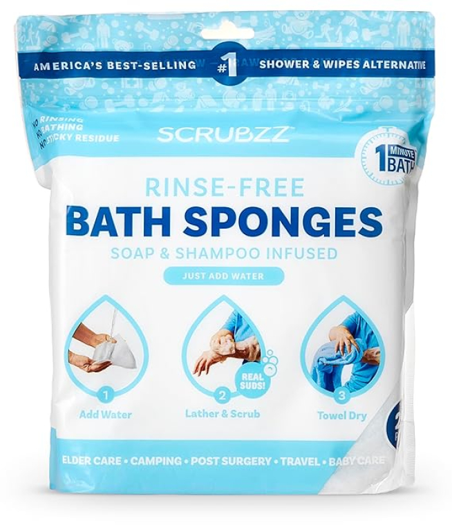 Scrubzz Rinse Free Bath Sponge