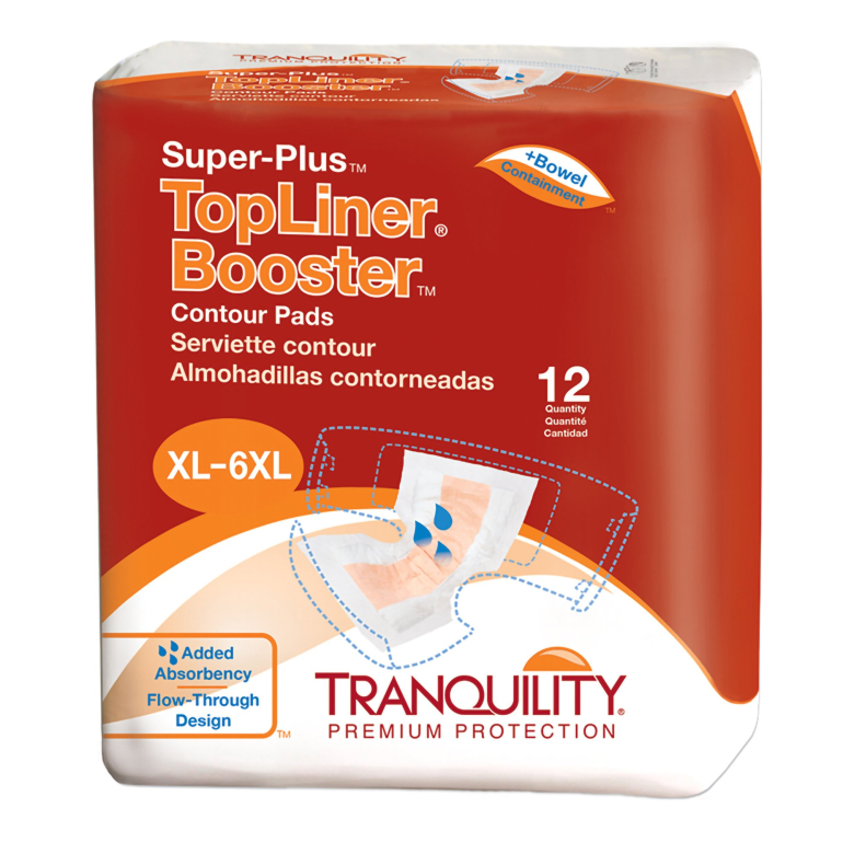 Tranquility Super Plus Top Liner Booster Contour Pads