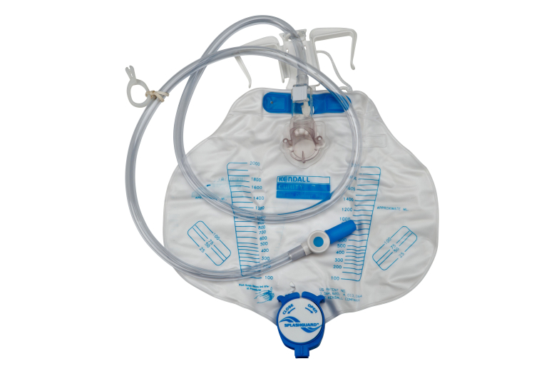 Urinary drain bag w/anti reflux valve