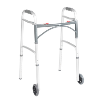 Deluxe Folding walker, Two Button with 5 Deluxe folding walker, Two button with 5